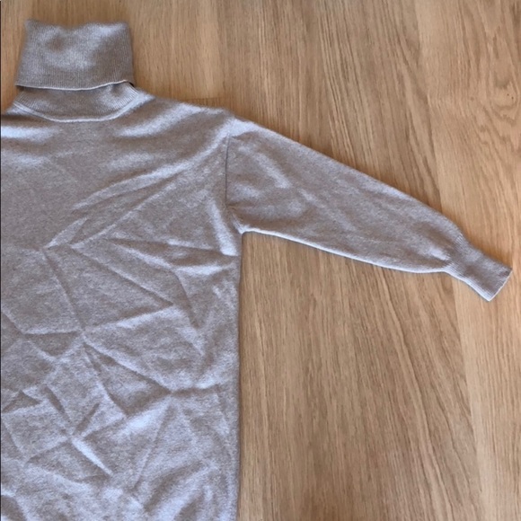 Aritzia Wilfred Oatmeal Turtleneck Sweaterdress - Picture 3 of 6